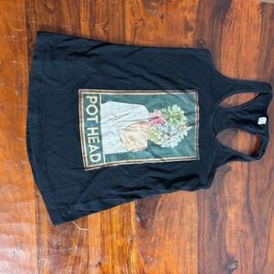 Pot Head Succulent Graphic Racerback Tank Top Ideal by Next Level XS‎